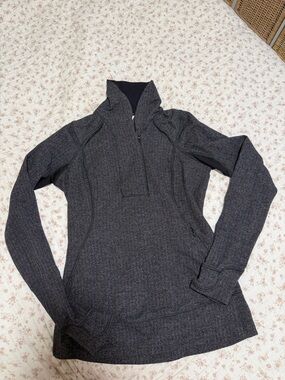 lululemon athletica Dark Heathered Gray Quarter-Zip Pullover